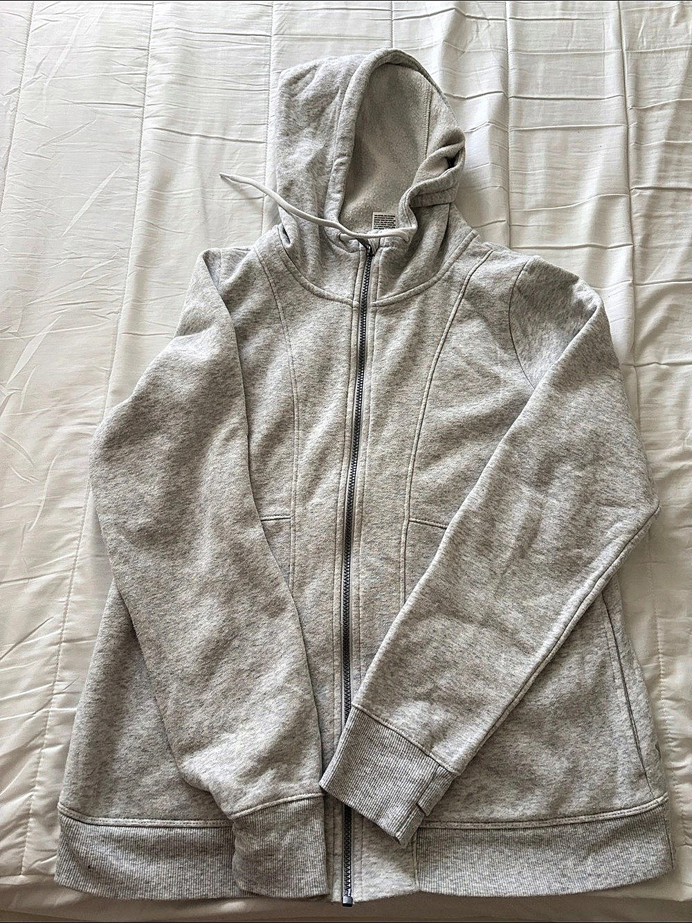 all in motion Women's Fleece Full Zip Hooded Sweatshirt Gray Large size Large